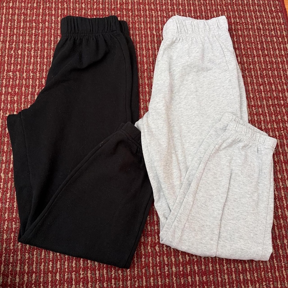 Women's Black and Grey Joggers